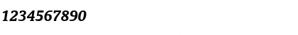 Download Oranda BT Bold Italic Font Numeric Preview