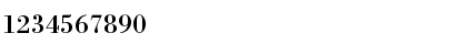 Download BodoniRoman Roman Font Numeric Preview