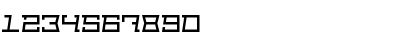 Download Out of sight Regular Font Numeric Preview