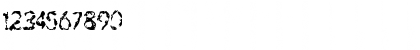 Download outofink Regular Font Numeric Preview