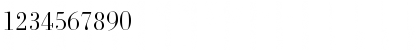 Download BodoniSerial-Light Regular Font Numeric Preview