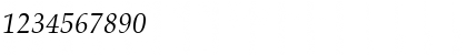 Download Palton ITALIC Font Numeric Preview