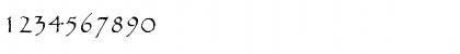Download Papyrus Regular Font Numeric Preview