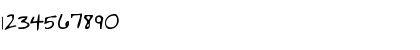 Download Pastorswrit Regular Font Numeric Preview