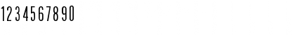 Download PCSunshoe Regular Font Numeric Preview