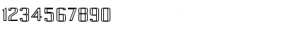 Download Pecot Outline Bold Regular Font Numeric Preview