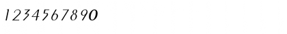Download PenyaeLight Italic Font Numeric Preview