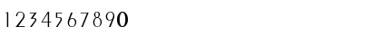 Download PenyaeLight Regular Font Numeric Preview