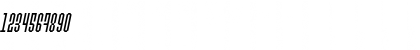 Download Permanent daylight Italic Regular Font Numeric Preview