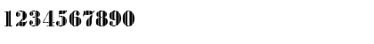 Download BodoniVjet Regular Font Numeric Preview