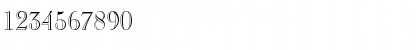 Download Pinchi Regular Font Numeric Preview