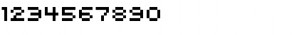 Download Pixel Regular Font Numeric Preview