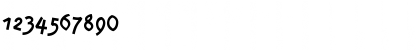 Download Prawn Handwrite Regular Font Numeric Preview