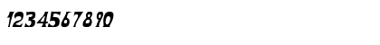 Download BodyShopCondensed Oblique Font Numeric Preview