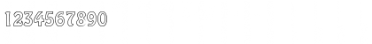 Download BoffoOutlineSSK Regular Font Numeric Preview