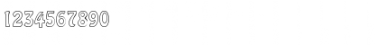 Download BoffoOutlineSSK Regular Font Numeric Preview