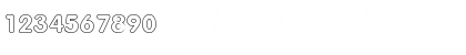 Download BogeyOutlineSSK Regular Font Numeric Preview