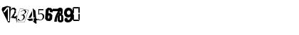 Download RAYMOND Regular Font Numeric Preview