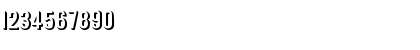 Download RoundedRelief Regular Font Numeric Preview