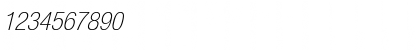Download SansCondLH Italic Font Numeric Preview