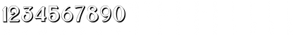 Download Bolton Sans Embossed Regular Font Numeric Preview