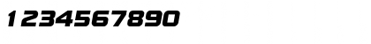 Download Bolts SF Italic Font Numeric Preview