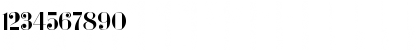 Download Bonaparte Medium Font Numeric Preview