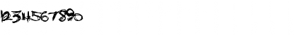 Download Bones Bummer Regular Font Numeric Preview