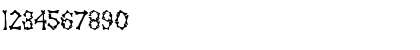 Download Bones Regular Font Numeric Preview