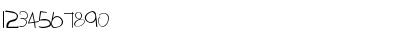 Download Tabatha Regular Font Numeric Preview