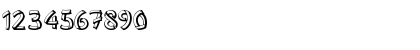 Download Boohoo 5 Regular Font Numeric Preview