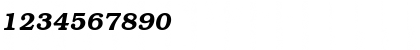 Download Book DemiItalic Font Numeric Preview