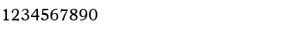 Download Bookman Roman Font Numeric Preview