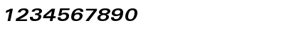 Download Univers-BoldExtObl Regular Font Numeric Preview