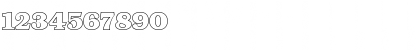 Download Bookman Outline Swash Regular Font Numeric Preview