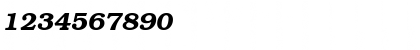 Download Bookman BoldItalic Font Numeric Preview