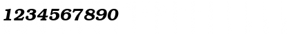 Download BookmanSSK SemiBoldItalic Font Numeric Preview