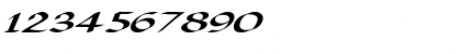 Download Viking-Normal Ex Italic Regular Font Numeric Preview