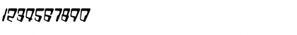 Download VTC Bad DataTrip Italic Font Numeric Preview