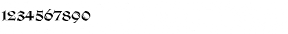 Download WilhelmKlingsporGotisch Wd Regular Font Numeric Preview