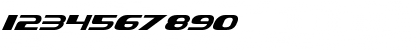 Download Xcelsion Italic Italic Font Numeric Preview