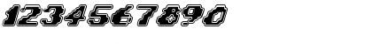 Download Zero Velocity (BRK) Regular Font Numeric Preview