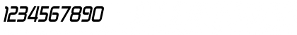 Download Zekton Bold Italic Font Numeric Preview