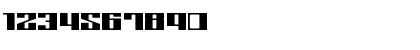 Download Zone Regular Font Numeric Preview