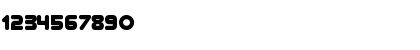 Download Zorque Regular Font Numeric Preview