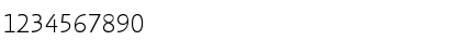 Download AbsaraSansTF-Thin Regular Font Numeric Preview