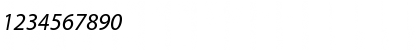 Download Adobe Corporate ID Myriad Regular Italic Font Numeric Preview
