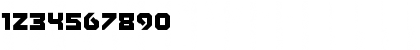 Download AEROSPACER Regular Font Numeric Preview