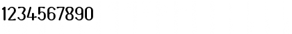 Download AES Regular Font Numeric Preview