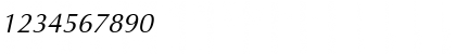 Download AGOpusC Italic Font Numeric Preview